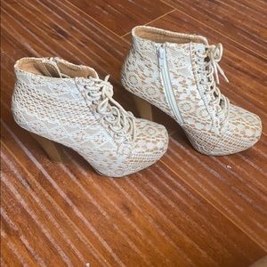 Charlotte Russe Lace Up Booties